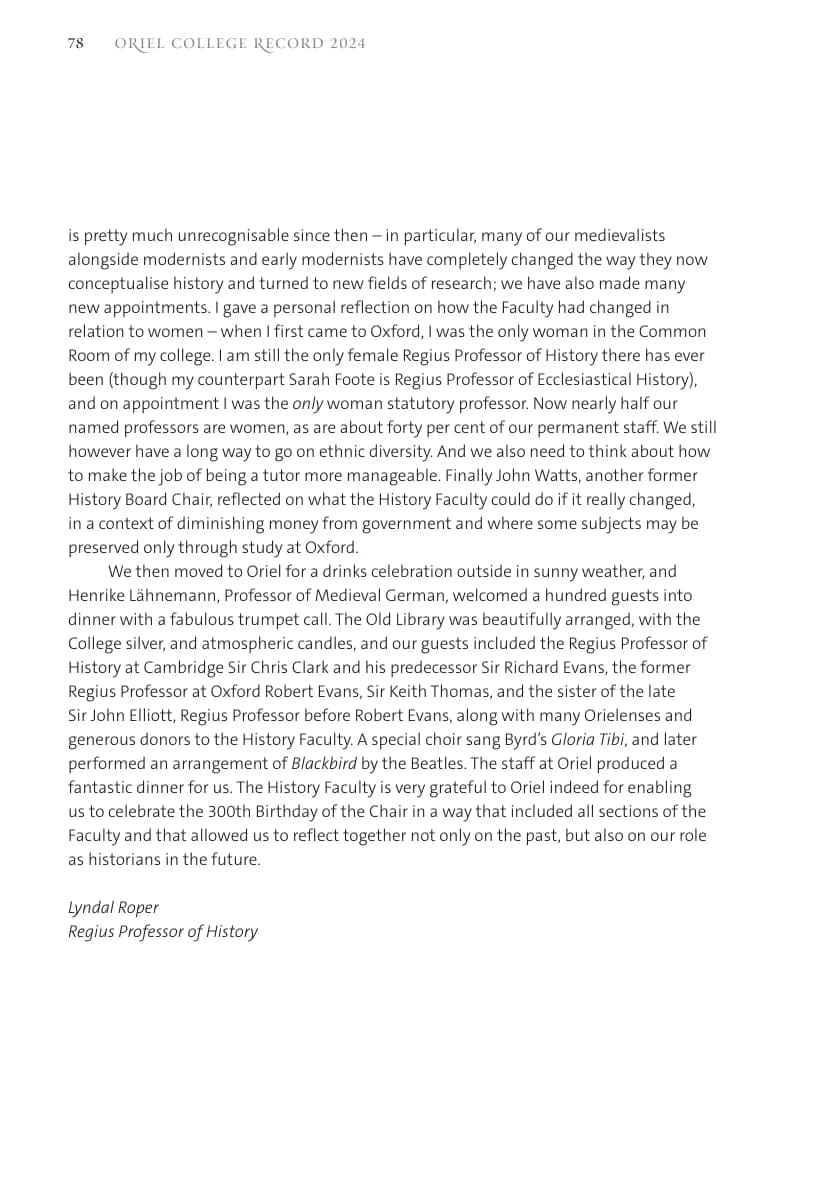 Three Years to Glory — Eights 1964 (Oriel Record 2024, p.80)