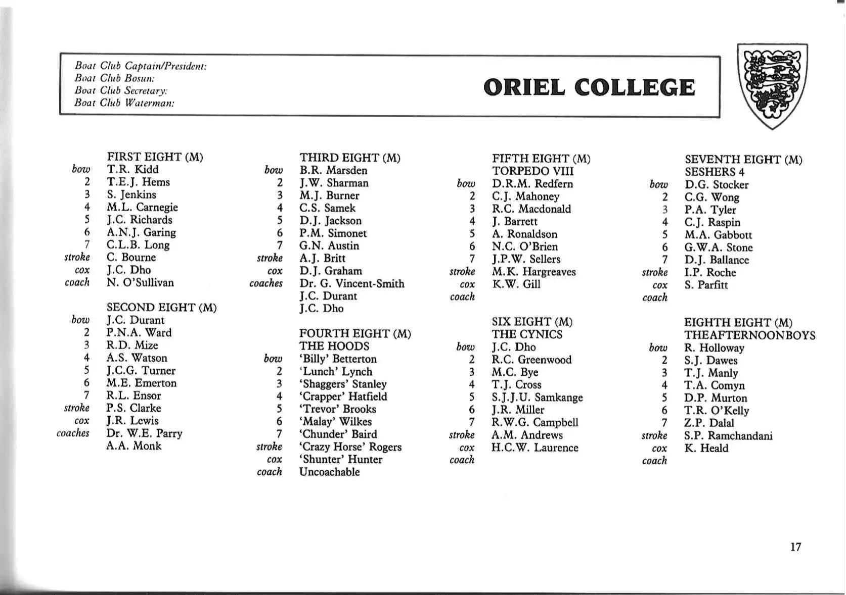 1984 programme page 19